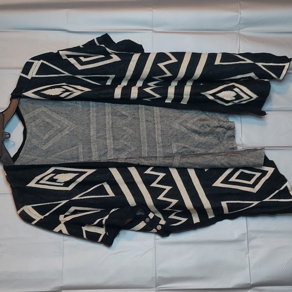 Black and Tan Sweater Shrug